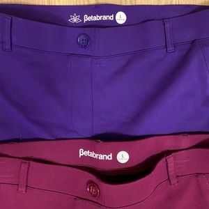 Betabrand L S-petite 2 pair excellent condition violet and purple
